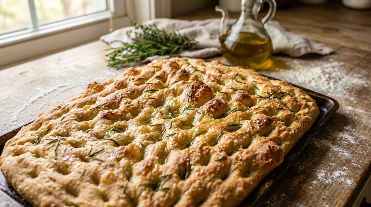 recette focaccia italienne traditionnelle