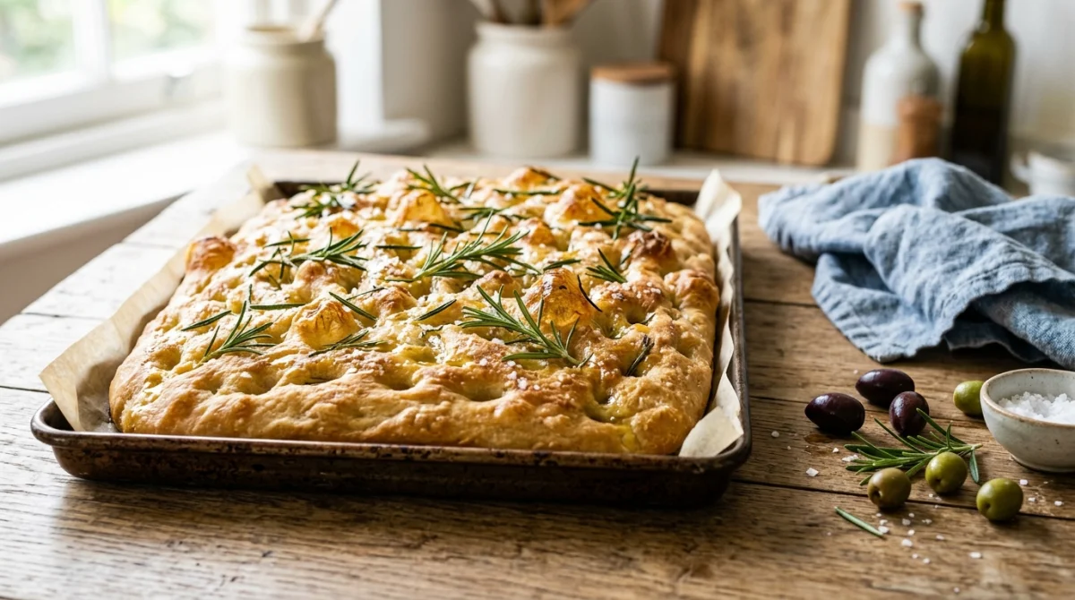 recette focaccia italienne traditionnelle