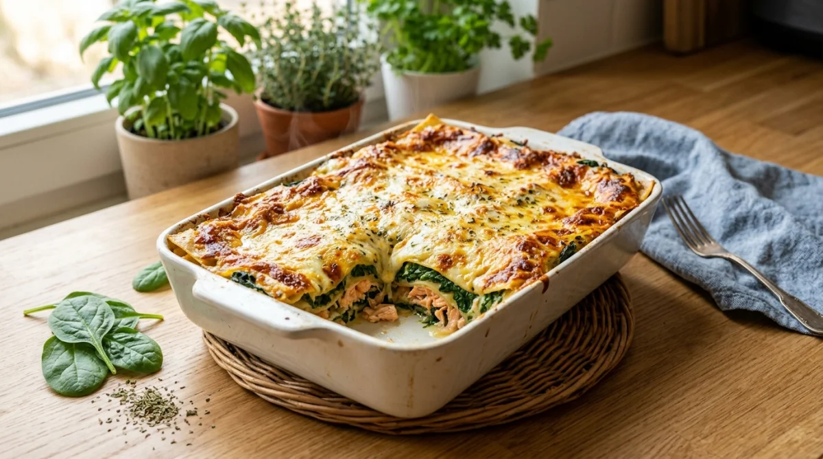 recette lasagne saumon épinard italienne