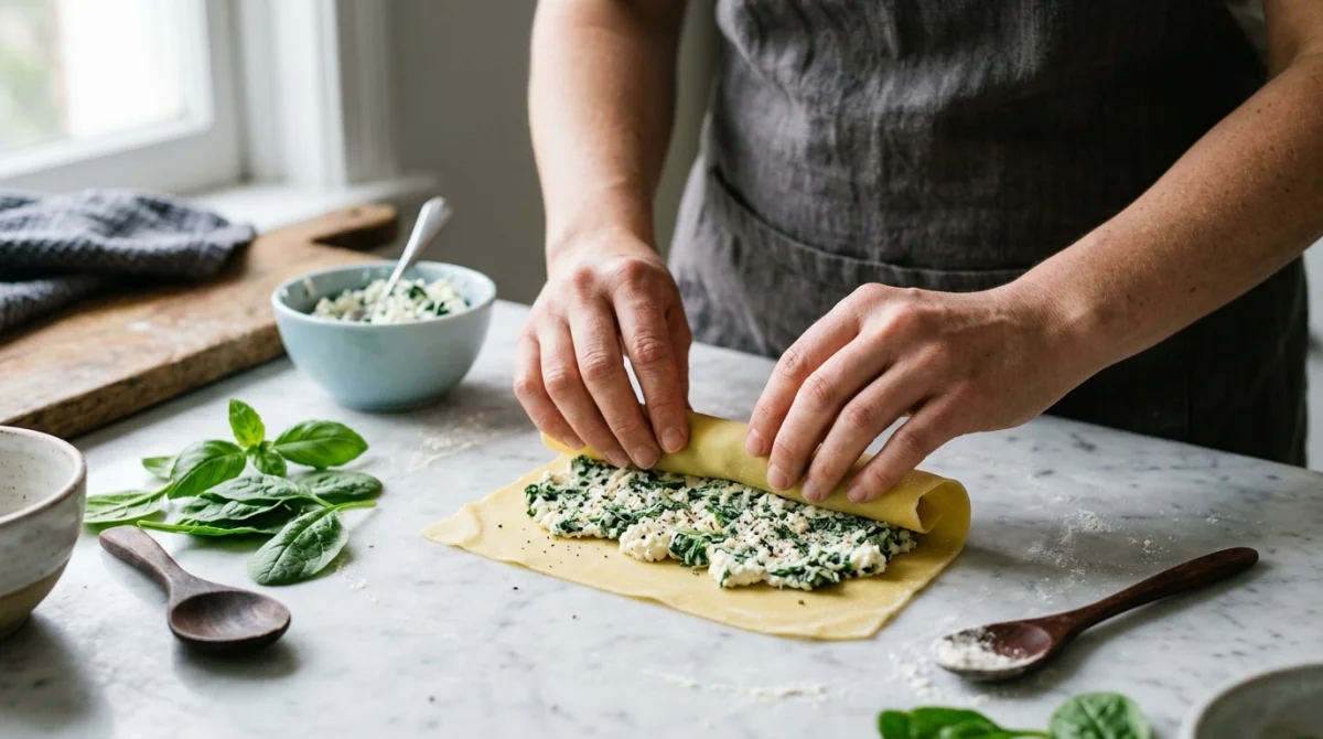 recette italienne cannelloni ricotta epinard