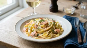 tagliatelle au saumon frais recette italienne