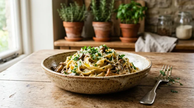 pâtes aux champignons recette italienne