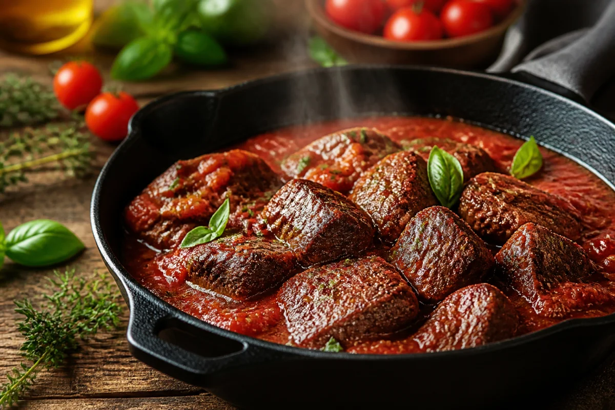 boeuf sauce tomate recette italienne