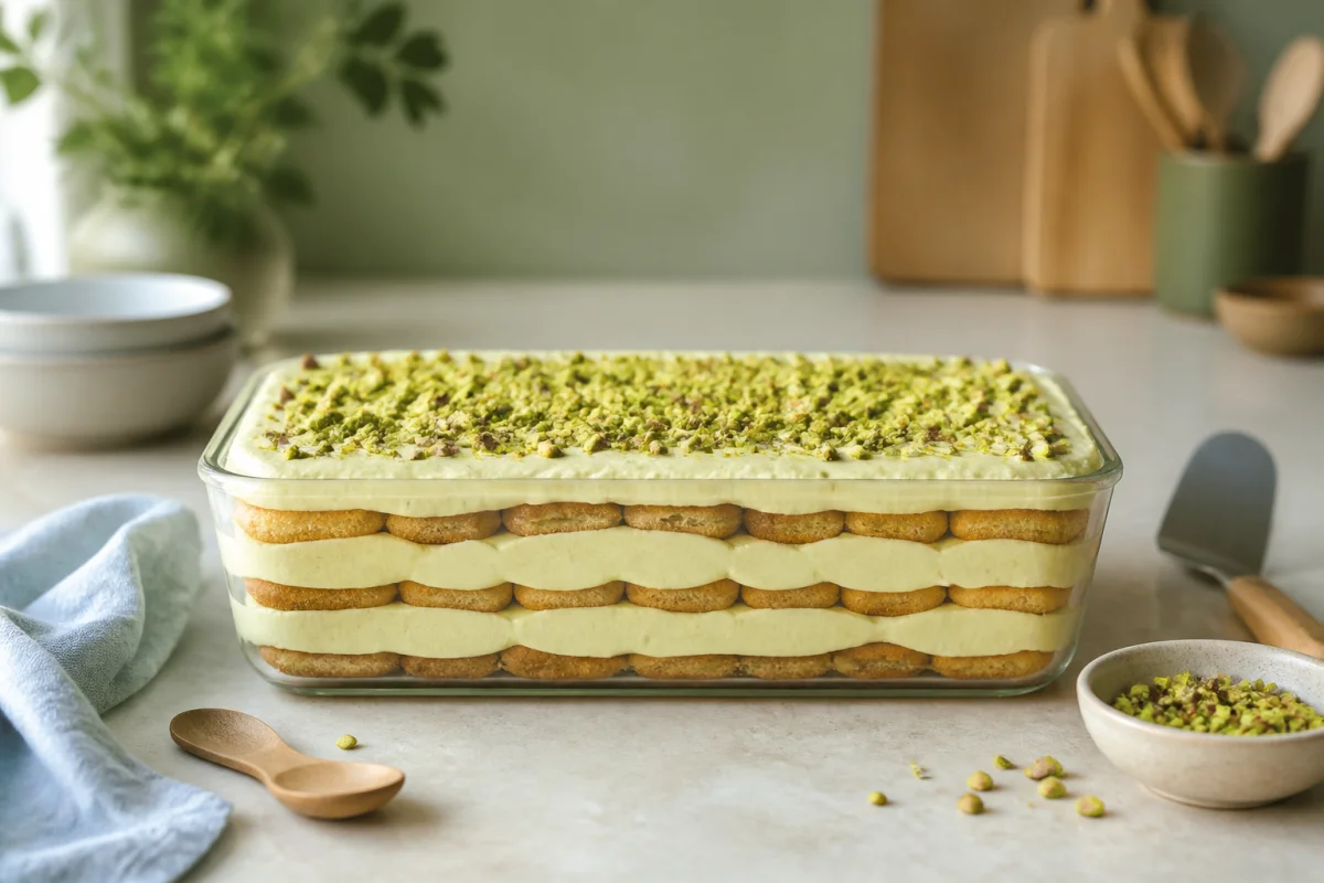 Recette italienne du tiramisu à la pistache