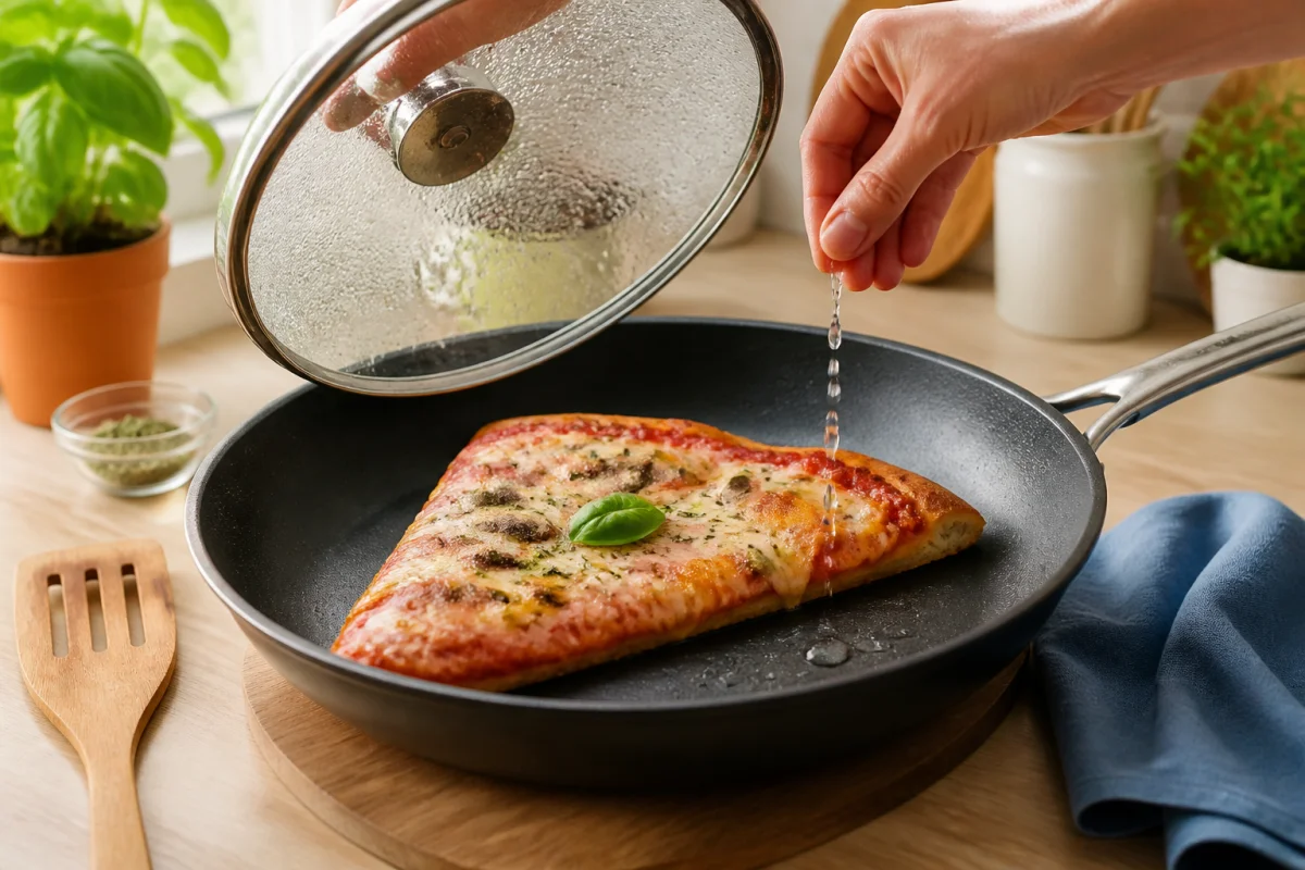 Comment réchauffer une pizza à la poêle