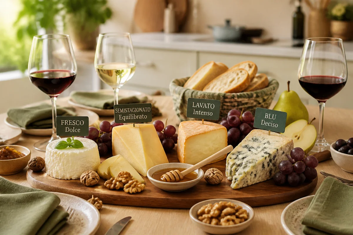 Réussir les accords fromages et vins italiens à table