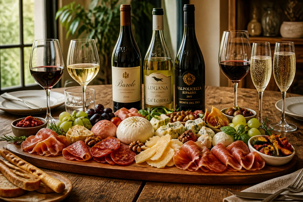 Les meilleurs accords entre vins italiens et cuisine italienne